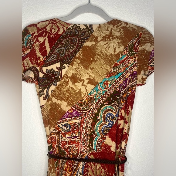 🌟 Lauren Ralph Lauren Paisley Faux Wrap Dress - XS (NWOT) 🌟 - Picture 7 of 8